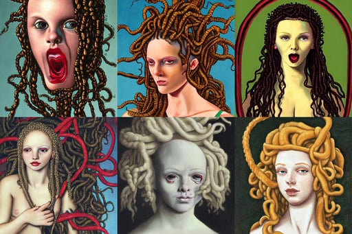 Portrait Of Alopecia Naughty Teen Medusa Masterpice Arthub Ai