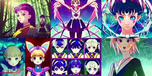 symmetry!! portrait of sailor moon! alien in the style of horizon zero dawn, art by lack lalala and mika pikazo and ilya kuvshinov and rembrandt and greg rutkowski, grimy, walking in the forest