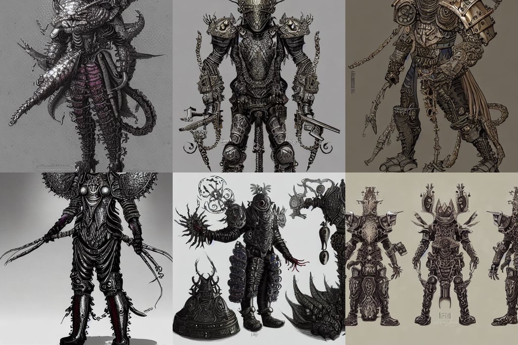 axolotl, detailed intricate ornate armour, by Nebezial!!!, iridescent accents, helen mcrory, minimal artifacts, shield and iron war hammer, professional concept art, Stephen Bliss, and futuristic victorian clothing, smooth skin, in a front of podeum, Hyper-detailed, humble philosopher.