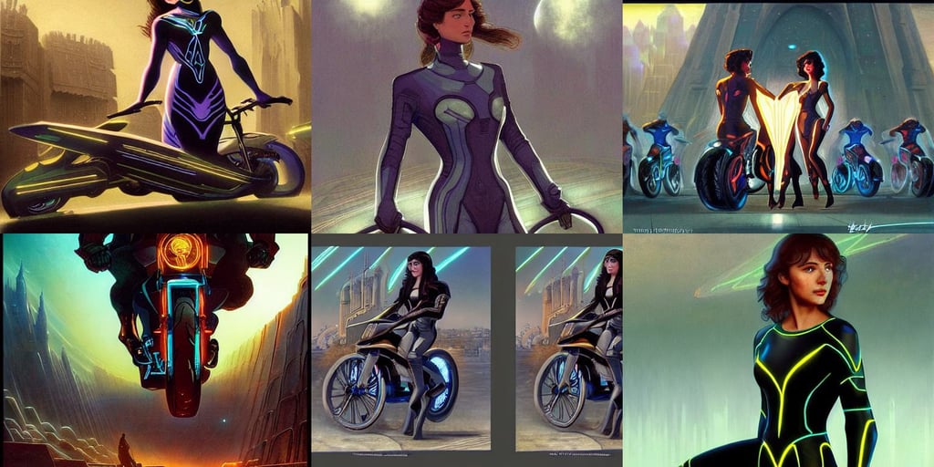 tron legacy crowded motorcycle race to the ancient and majestic tower of babylon destroyed, character concept art by ivan bilibin, marvel cinematic universe concept art, illustration by mandy jurgens and william adolphe bouguereau, movie still harry potter, by Artgerm and Peter Mohrbacher, portrait by beksinski and moebius, a beautiful girl with long black hair in, portrait of a beautiful asian mongolian princess goddess spreading its wings, sling bikini, t-800