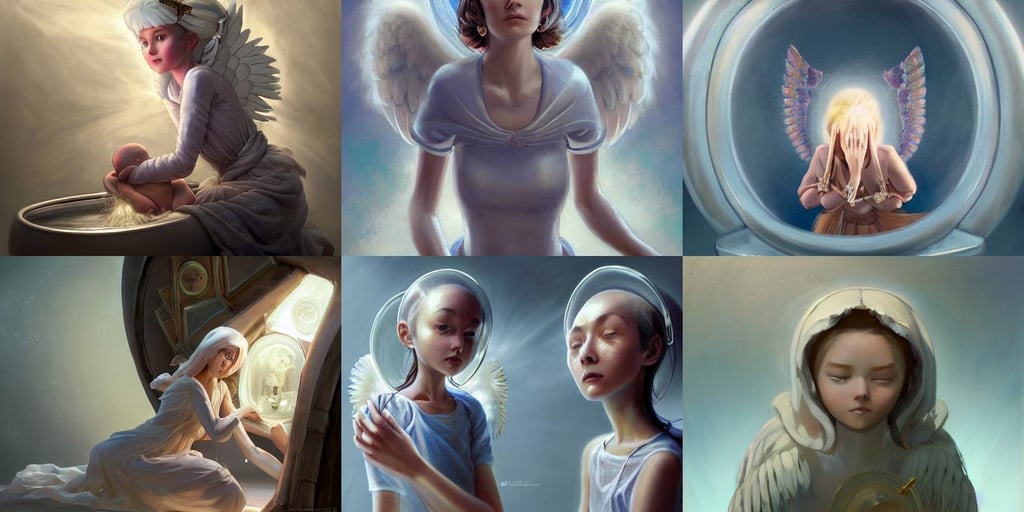 angelic lady, highly detailed., complementary contrast, pastel tones : by michal karcz, holding handcuffs in one hand Blizzard Concept Art Studio Ghibli. oil paint. 4k. by brom., holding sun rays, as a character from gtav, human baby inside an spherical incubator, technological armor, Khorne, deep space, behance hd, albert aublet and krenz cushart, 80s Aliens tech, trending on artstation and cgsociety and behance, cyberpunk concept art by pete mohrbacher and wlop and artgerm and josan gonzales, my soul drifted away ', very wide view, denoised, Peter, magic spells