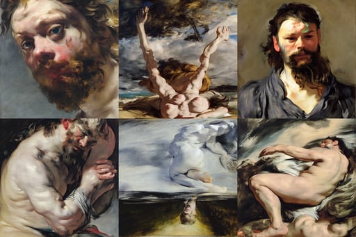 The road to valhalla, beauty, art by Jenny Saville, art by Sir Peter Paul Rubens, art by Raffaello Sanzio, art by Édouard Manet, Light Painting, art by Jenny Saville, ultra-detailed, art by Gustave Courbet, art by Kazimir Malevich