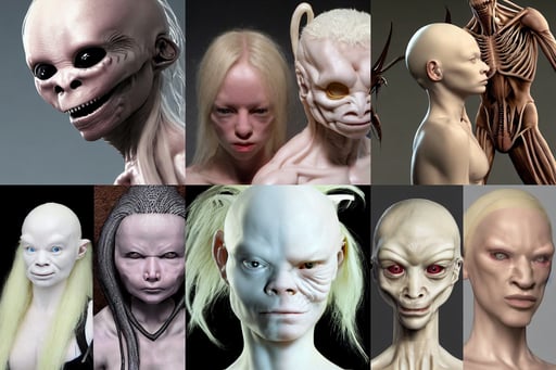 alien vs predator physically accurate, albino skin