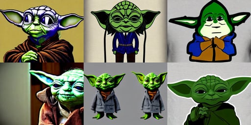 depressed yoda, fancy clothes