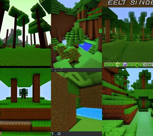 A deep forest, Minecraft screenshot