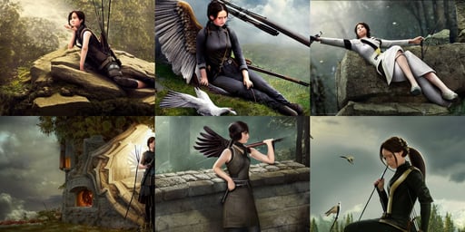 katniss everdeen sleeping on top of a giant pigeon, standing in - front of god ’ s house, young jennifer connelly, tatsuyuki tanaka hd, lossless quality, trending on artstation - cinematic lighting, highly detailed!, anime key visual of young female nazi maid, nature photography