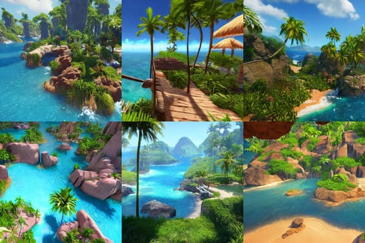 A vision of paradise, Unreal Engine