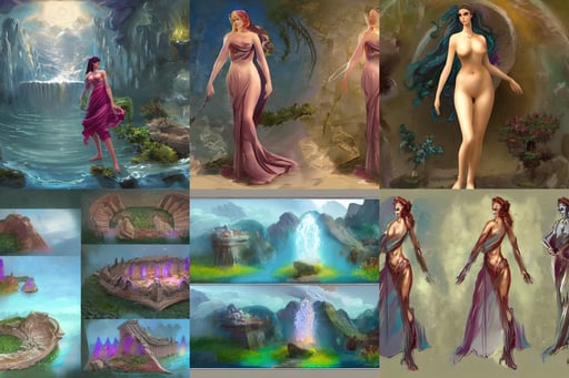 Aphrodite, environment and concept art