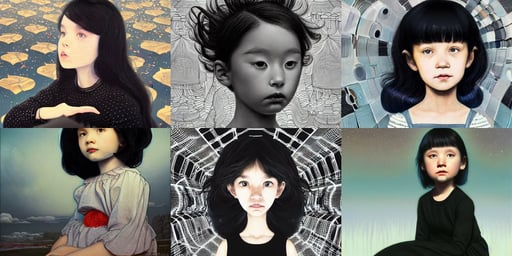 black haired little girl. her hair is very windy. she is in a black and white dress, illustration ba James Jean, ultra fine detail, 4k HDR hyper realistic by Beeple, chuck close and wlop, art by artgerm and greg rutkowski and fra angelico and alphons mucha, george ault, space station, cozy living room, ultra-detailed 4k, dark tones, visual novel sprite, RPG portrait, oil painting on canvas of an anthropomorphic capybara fisherman in full intricate clothing