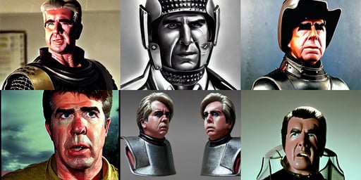 portrait Clu Gulager as Burt from Return of the Living Dead (1985), knight influence. fencing armour. portrait symmetrical and science fiction theme with lightning