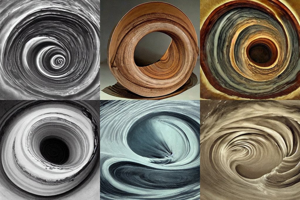 wave barrel in fluid art, art by Michelangelo Buonarroti