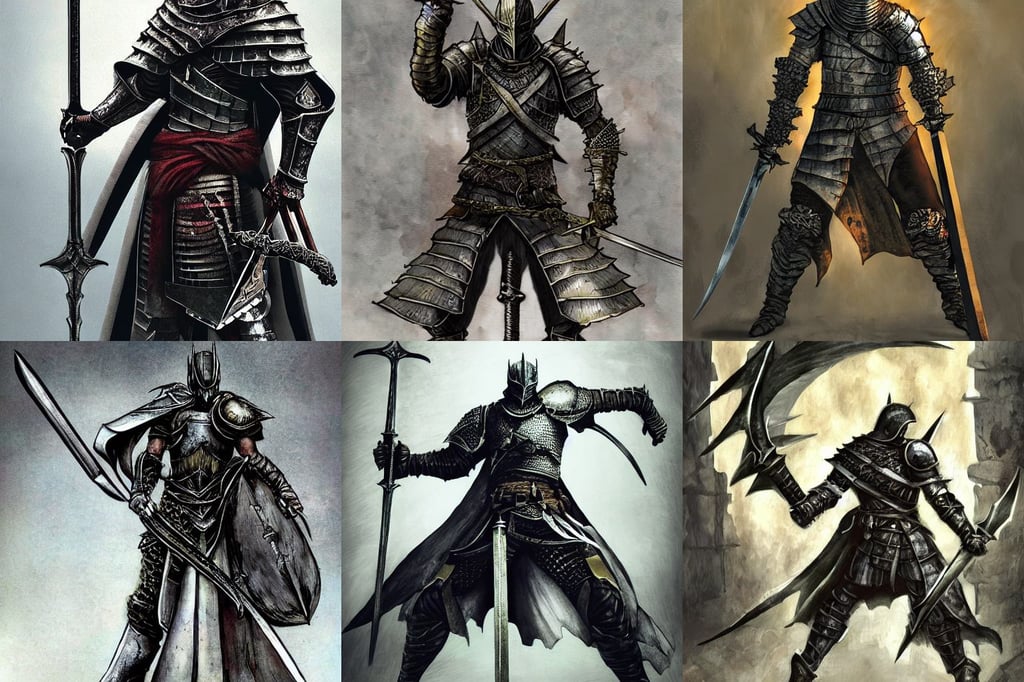 dark souls black knight concept art