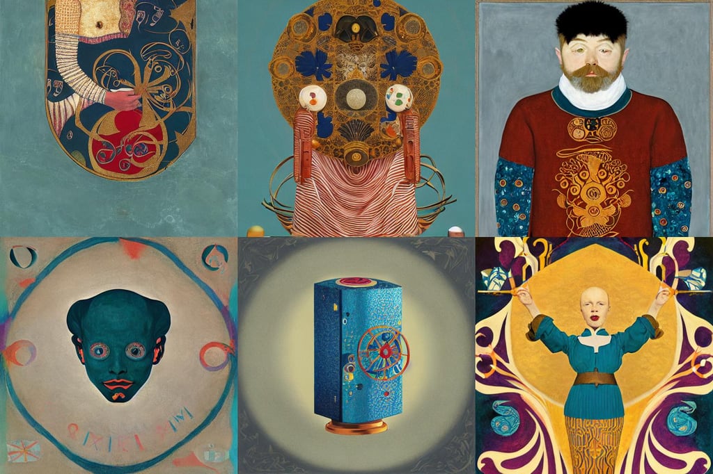 character : the powerful Cooler, f1.8, art by Hilma Af Klint, Octane render, vector illustration, art by Gustav Klimt, intricate design, Oxidian, medieval heraldry, art by Winslow Homer, art by Édouard Manet, teal