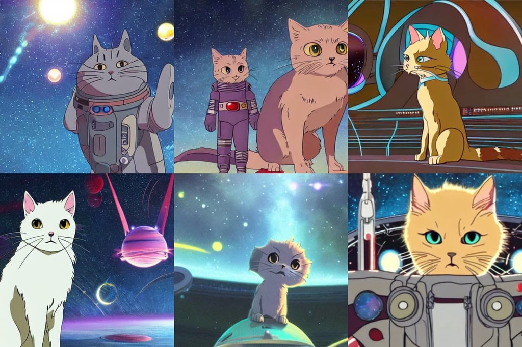 a space cat staring role in a musical sci - fi space opera ghibli animated film