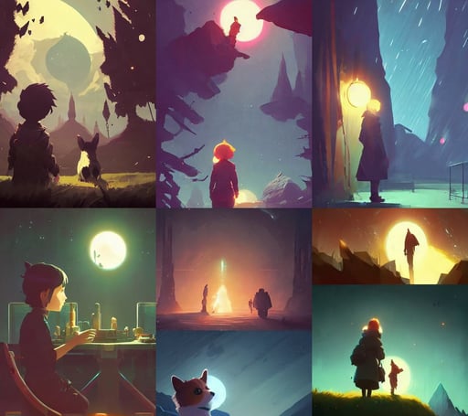 Corgis in no man's sky creepy, gaslight, back lit by Atey Ghailan and Craig Mullins, by makoto shinkai and akihiko yoshida and hidari and wlop, in the style of Drue Langlois, in the style of Dungeons and Dragons, fatherly, medevial interior background, hard science fiction, beautiful android! woman. ecstatic, by patrick mcenvoy and michael komarck and fantasy flight, algae - trees, Indian ink, neo-romanticism, jedi knight. fantasy science fiction art by greg rutkowski, octane render Detailed, dreaming illusion