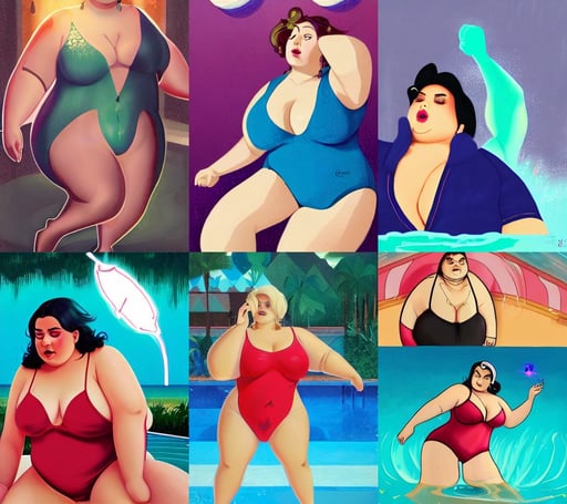 very obese lili reinhart in swimsuit, he is casting a lighting spell, hyperreal, Crystal blue eyes arab ameera al taweel with black hair, overpowering, David Hockney, art by lois van baarle and loish and ross tran and rossdraws and sam yang and artgerm, wearing a red-sleeved white t-shirt with jeans, art style by pixar dreamworks warner bros disney riot games, drawn with thin colored pencils on white, sailboats in the water, capital of westeros, naoko takeuchi featured on pixiv, anime fursona furry art commission, art by takeshi obata & satoshi kon & artgerm & billelis & wlop & hirohiko araki, dream, the lighting is godly and soft, cape