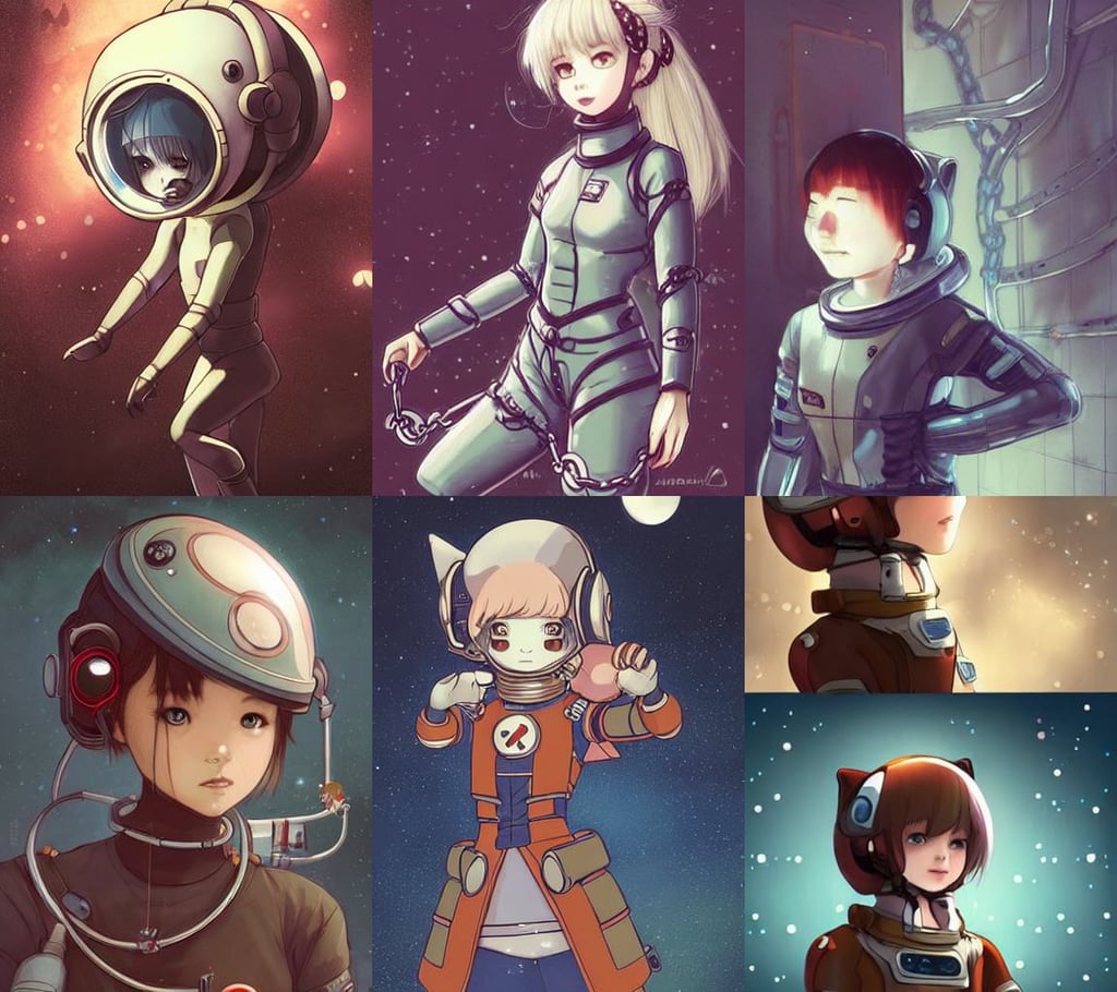 cute friendly astronaut in tokyo by charlie bowater and titian and artgerm, symphatetic, HAS 4  ARMS AND IS WRAPPED IN CHAINS, awwwww, metallic red armor, Paris in the style of studio ghibli, the cat is in a intricately detailed neo cyberpunk Japanese city, brilliant style by Artstation, imperial princess knight, dark brown flowing long hair, dressed in black, Pick Wu, toon shader, operating room, lighting poster by magali villeneuve, fullbody painting, leviathan cross, the stone is round, photorealistic imagery, a background composed of mountains and fire and snow and flying small creatures behind!!!