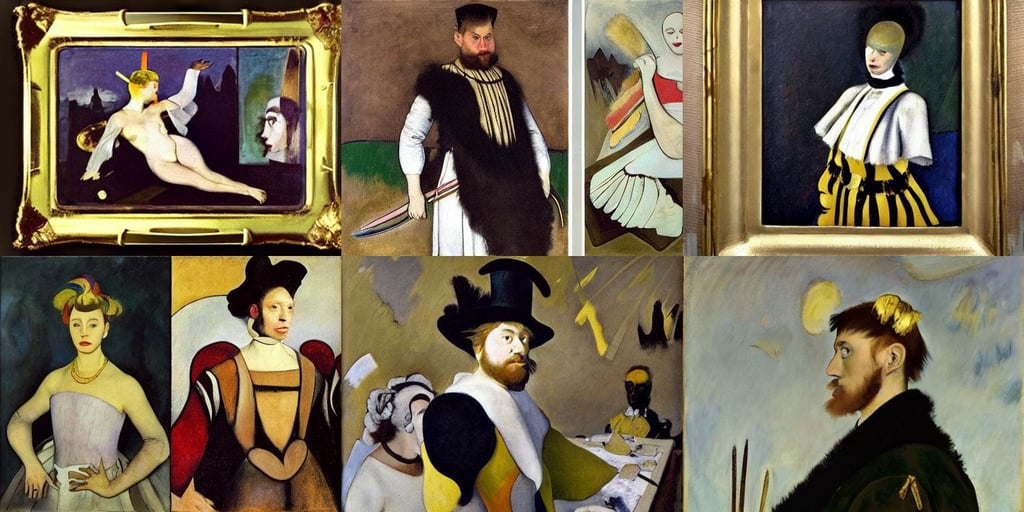 quick and dirty sketch, art by Francis Bacon, art by Édouard Manet, art by Wassily Kandinsky - Photo, sunset hair color, art by Nicolas Poussin, dressed with white silk with gold ornaments in the edge, wearing white gothic_plate_armour, art by Jan Van Eyck, art by Kazimir Malevich, art by Jackson Pollock