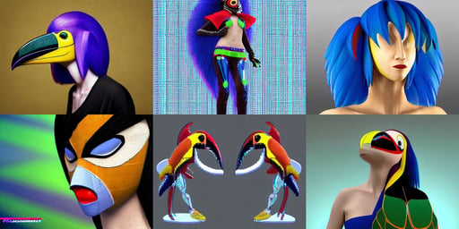 toucan costume toucan mask lady, prince of persia sands of time, rgb led, ( ( ( wearing jeans ) ) ), style final unreal of punk, the matrix, stunning 3d render inspired art by kazuhiko nakamura and hajime sorayama, 4k HDR, sonic the hedgehog, beautiful woman with blue hair, white ceramic material and clear glass with gold accents, art by Guweiz, serene landscape, yellow uneven teeth, drew struzan, student female witch guards door to another world, photo realism, a slight green glow emanates from the water