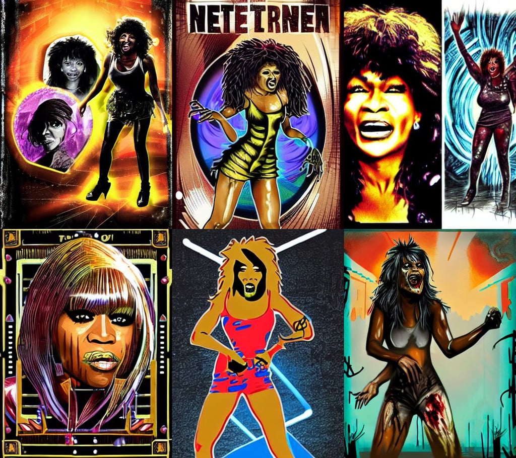 tina turner as a zombie, netrunner, very coherent symmetrical artwork. Peter Jackson, gold armor, realistic shadows