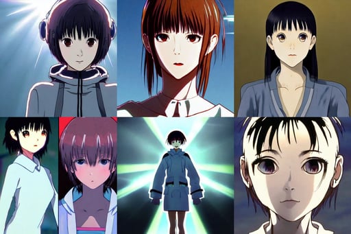 lain ayanami thorncrown gaze, korean symmetrical face, light skin, posing for a fight, in rays of sunlight, from aliens franchise