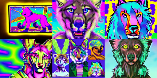 furry!!!! art, very vaporwave