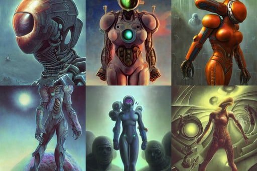 samus aran, award - winning realistic sci - fi concept art by beksinski, manga cover art, Xin Jin and Wei Chang., straight nose, precisionism, art by swietopelk and rebelzize and terab 1 t and david leggett and deviant art