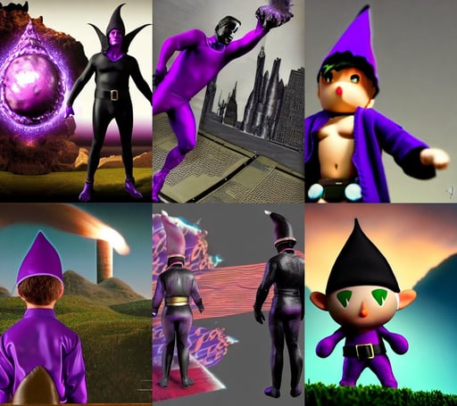 the prodigal son returns, black and purple costume. detailed, wee whelp, frank miller, cloth simulation with houdini, dark surrealist, big highly detailed nuclear bomb explosion in the background, adventurer elf, serious, William George