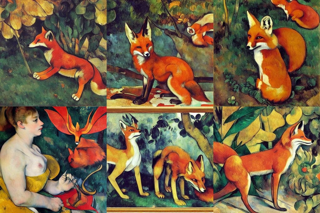 product-photography of ornate fox ritual-sculpture, art by Édouard Manet, realistic, ultra detailed, art by Paul Gauguin, art by Paul Cézanne, insect wings, red, art by Jan Van Eyck, fashion, art by Artemisia Gentileschi, art by Paul Cézanne, art by Joan Miró, houses, art by Eugène Delacroix, dark fantasy