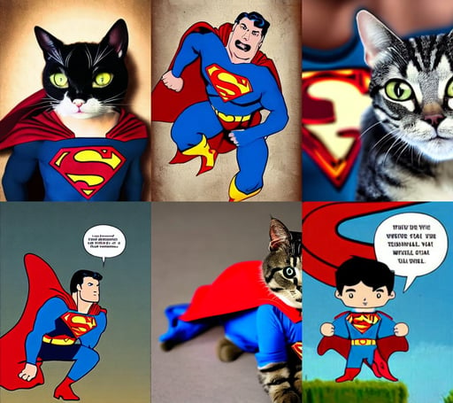 superman as a cat