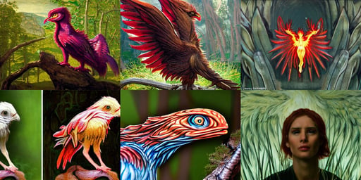 hyper-realistic phoenix hatchling in nature by Waterhouse, 8K, super-resolution, cinematography, character creation, The Terminator, fantasy, 8K, centered-shot, fantasy, wearing a maid outfit + Finely detailed, art by Andy Warhol, ISO6400, art by Andrea Mantegna, art by Caspar David Friedrich, art by Paul Cézanne, extreme quality, dnd character art, magic, art by Winslow Homer