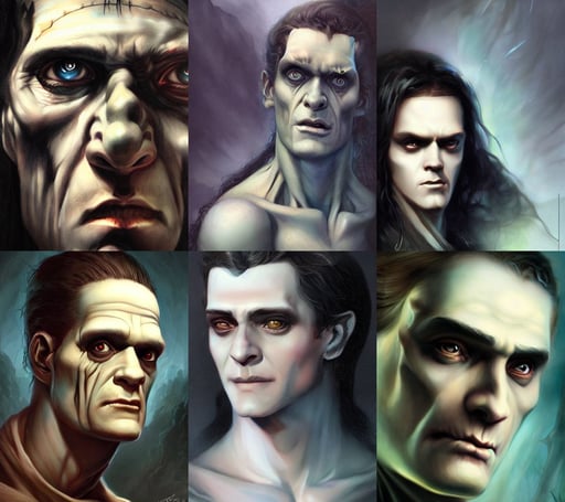 frankenstein's monster by charlie bowater and titian and artgerm, soul of the world