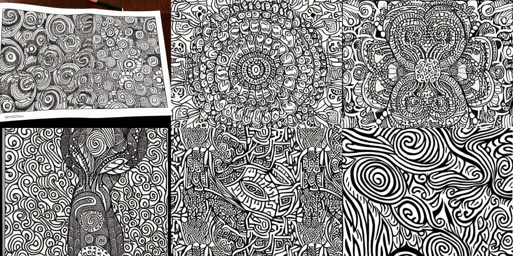 crazy patterns coloring pages