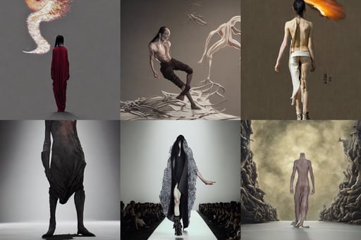 rick owens runway show, large portrait, (((beautiful eyes))), cosmos, on fire, flying across the ocean, concept art brad kunkle elson peter, leaping!!!, Kaguya, no human, several layers of fabric, detailed surroundings, lucas films, samurai deli, David Kassan, hd shot, hiperrealista, pointy ears, back lighting