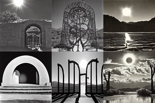 The gate of the sun by Ansel Adams