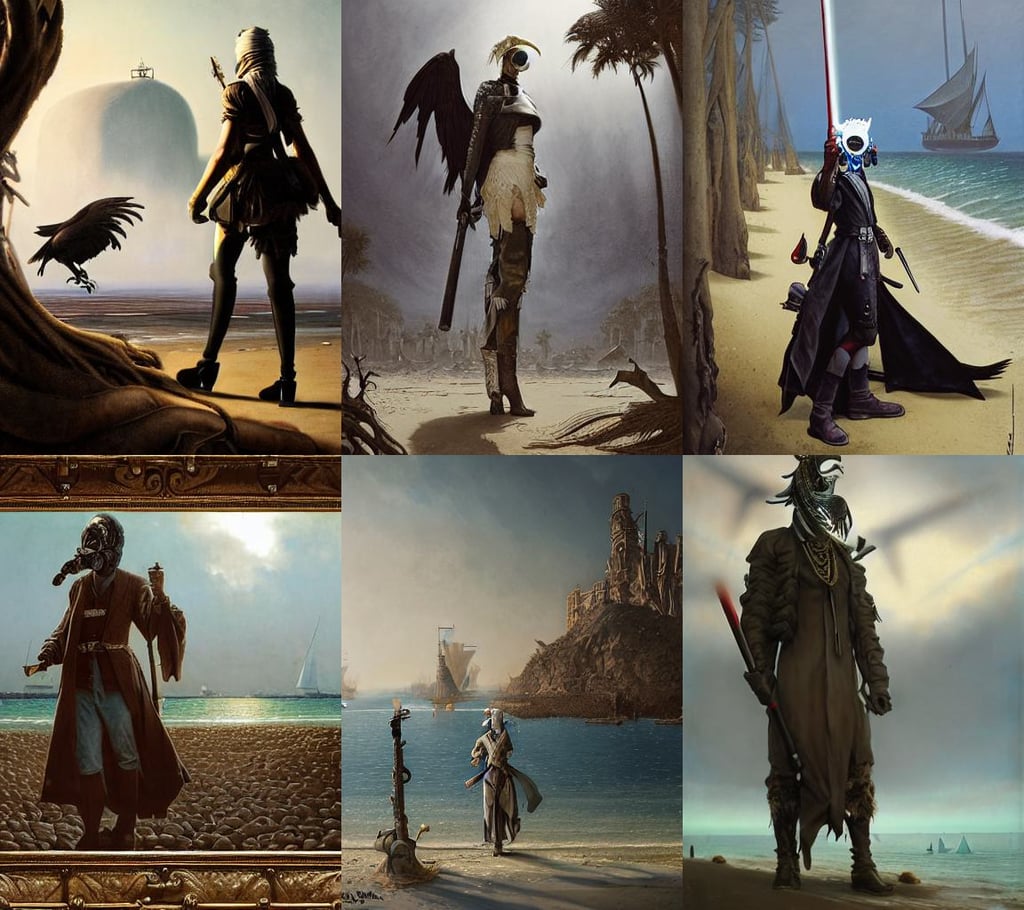 the personification of the country germany, sublime, dead forest, cyberpunk monocle!, junya watanabe, Jean-Léon Gérôme, a beach in tanzania with sailboats in the distance, tight leather armor and a white crow mask, Pixar and Disney animation, jedi knight. fantasy science fiction art by greg rutkowski, highly ornate intricate details, the perfect human female specimen