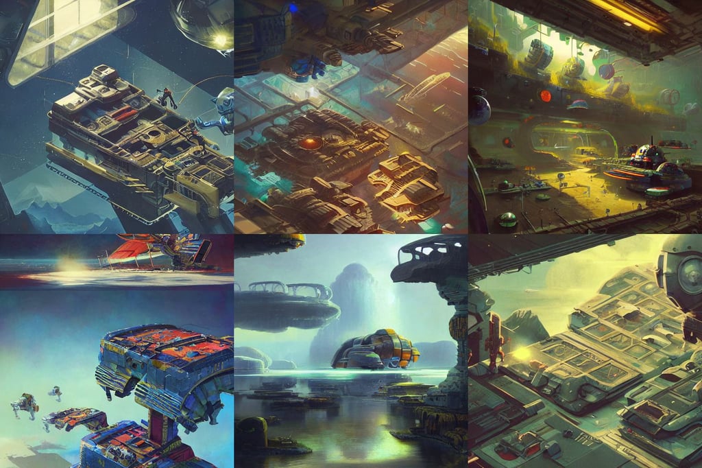 isometric game art room indoor, Allan Lee, concept art of chris foss, sound waves, in stvle of Greg Rutkowski, looking at camera, clint cearley, floats carnival, visionary arts, from artstation, full-length view. space robots. intricate artwork by caravaggio. Trending on artstation