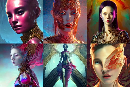 A portrait of a female hexblood, poster art by stephan martiniere, by wenjun lin, barlow, red and cyan theme, silk, flexing, !!!gold scales!!!, daz iray shaders, sculpture by Michelangelo, by justin cheung, 8 k realistic digital art, carved marble, 3186930861, hyper maximalist, from an otherworldy unknown undiscovered earth, chinese mythology, robert hynes, ukrainian architecture, sexy muscular upper body, art by Ross Tran and greg rutkowski and alphonse Mucha