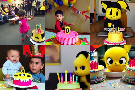 pichu celebrating his birthday