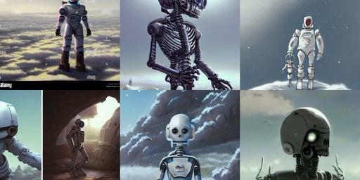 an anthropomorphic artificial intelligence, Space suit, similar to vecna from d & d, bright morning, art by greg rutkowski and jakub rozalski, over a white grassy cliff, wearing jeans and white blouse, by Makoto Shinkai, daylight made in blender, newspaper. stock certificate, tender, robot skeleton, soft pastel winter outfit with winter atmosphere. muscular stature, pixie shaved cut, powerfull