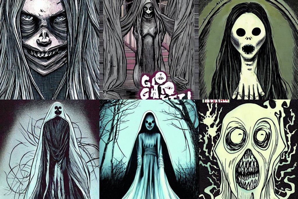 creepy drawing styles