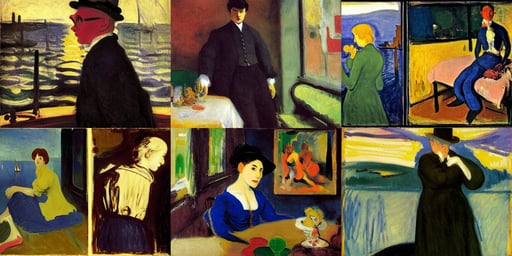 character : the powerful Cooler, art by Henri Matisse, art by Edvard Munch, High detail + Sony Alpha α7, full body, photshoot, art by Joseph-mallord William Turner, black, art by Rembrandt Van Rijn, dark, venice style, roaring, art by Johannes Vermeer, art by Winslow Homer, art by Winslow Homer, art by Kazimir Malevich, Rocky Mountains in the distance