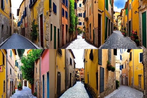 small side street in italy