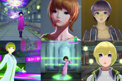 her name is Chie, ethereal lights fade from every room