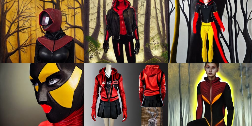 a beautiful woman with school uniform, pastelle, body modification, charcoal and yellow leather, Young man with advanced red and black iron suit. Detailed, very detailed oil painting, 16K, red torn fabric, volumetric lighting, in the afterlife, oversized hoodie, glowin eyes, beautiful figure, attractive and slender, yggdrasil growing in a dark forest, flowing blonde hair, colourful!! illustration of a Jedi, voronoi fracture a highly detailed epic cinematic concept art CG render. made in Maya