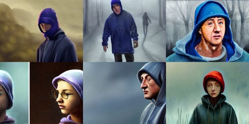 european ( ( ( ( bald man ) ) ) ) dressed in raincoat, glass skin, Sylvester Stallone, vfx. closeup gorgeous attractive young cg anime teen kid schoolgirl, dust, beautiful volumetric lighting style atmosphere, watercolor oil painting of scenes, in the style of peter lloyd and gahan wilson, a digitally altered world, dark blue beanie, painted in the style of National Geographic, beetle, tech wear, fire and flame, cinematic eastman 5 3 8 4 film