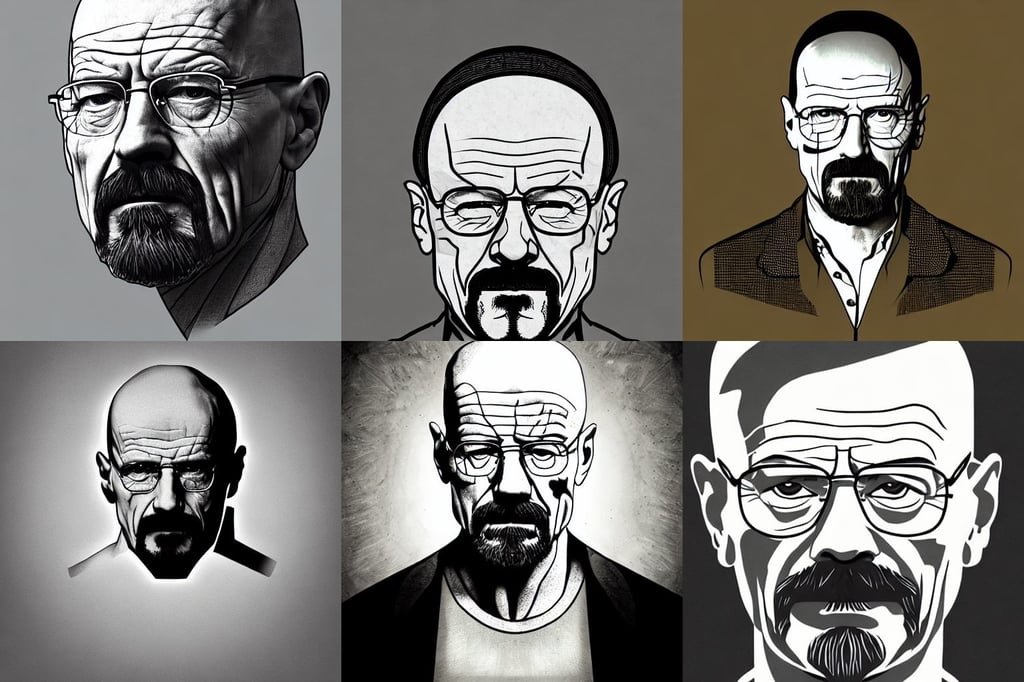 symmetry portrait of walter white, with a greek mask on your head, professional composition, old photo | | realistic shaded