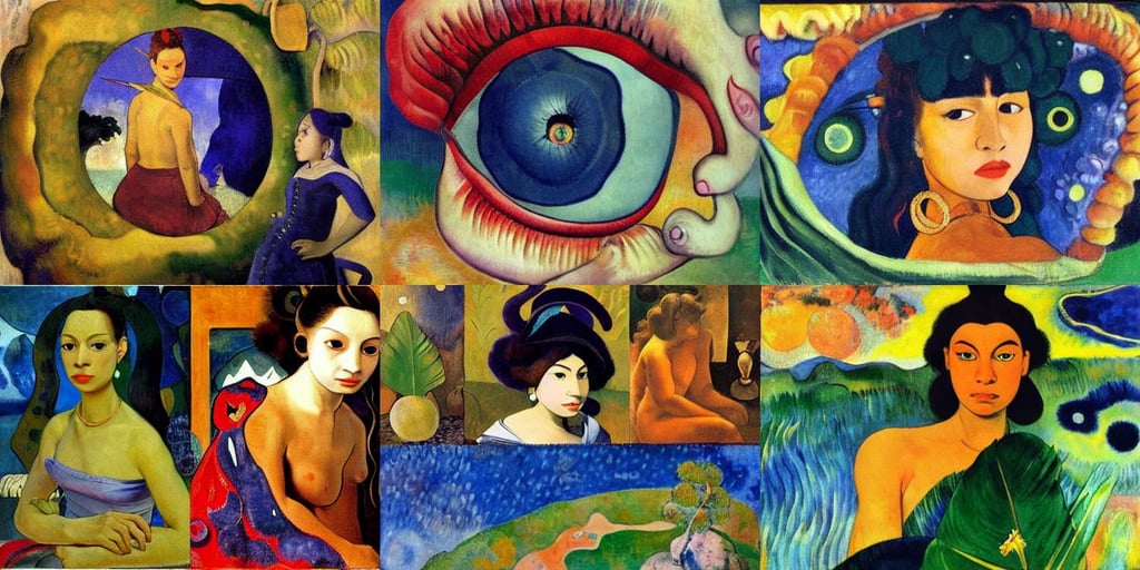 The eye of a jupiter dragon, micro details, spectacular, geco maori, fine detail, art by Johannes Vermeer, art by Paul Gauguin, cute anime girl, art by Henri Matisse