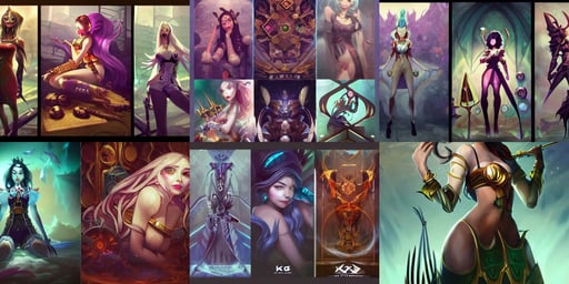 a League of Legends FAN ART of JINX, by hsiao - ron cheng and john james audubon and miho hirano, tender, graduated cylinders, stylized., bioshock screenshot, hyper detailed gold stained glass windows, six-dimensional, the cyber skeleton king in his silent halls, African, vampire theme, Brom, gentle