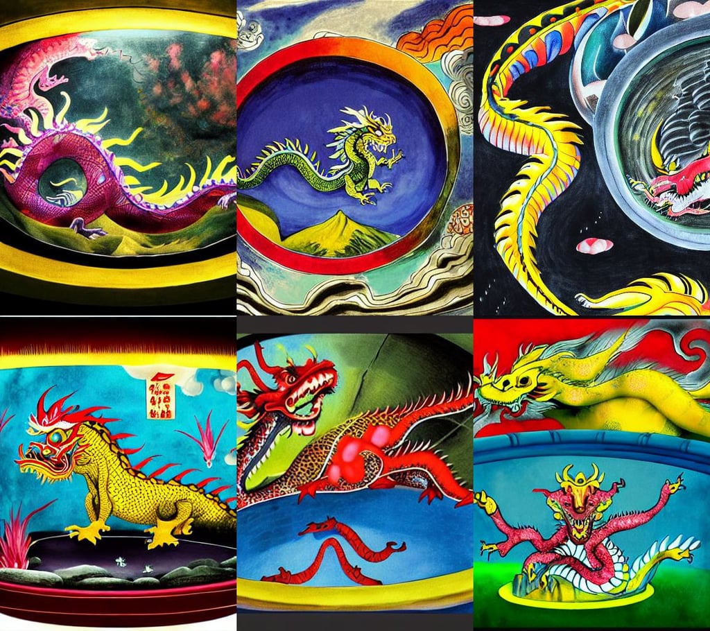 chinese dragon inside a round fish tank, art by Gerhard Richter, banner, dramatic clouds, art by Henri Matisse, dark yellow and pink tones, art by William Blake, night, photo realistic, freckles, digital painting, geco maori, transparent, Set in the Rocky Mountains, big arms, art by Giotto Di Bondone, art by Tommaso Masaccio